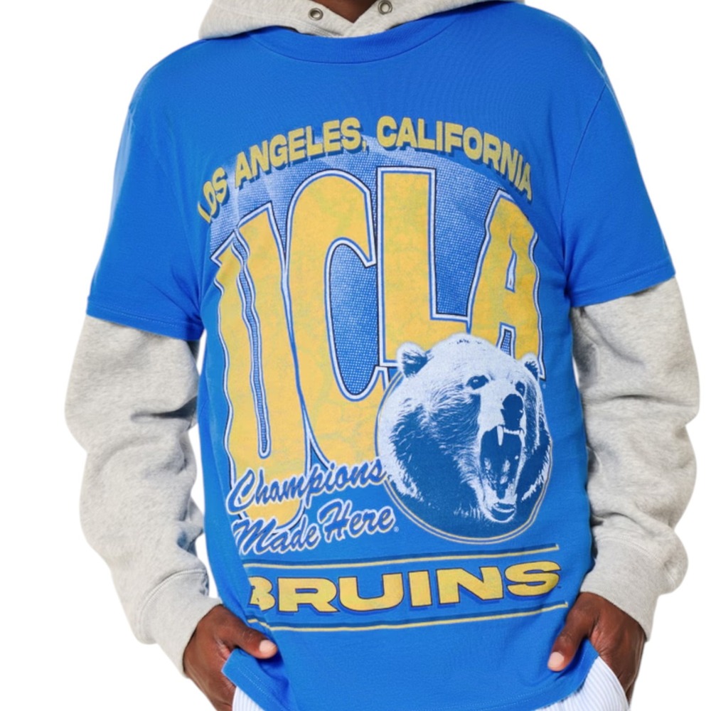 UCLA Bruins NCAA Relaxed Graphic Print Cotton Tee Shirt Men's Size Large